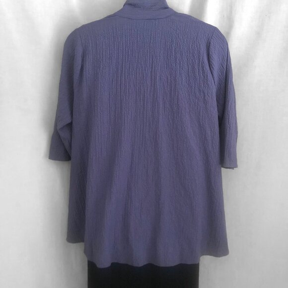 Habitat Blue Crinkle Draped Jacket Size XL - Picture 5 of 8